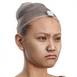 Head Woman Asian 3D Phonemes And Emotions